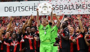 Chiếc đĩa bạc là phần thưởng cho đội bóng dành ngôi vô địch tại Bundesliga.