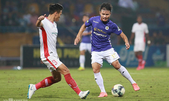 Quang Hải là cầu thủ đắt giá tại giải vô địch quốc gia V League 1.